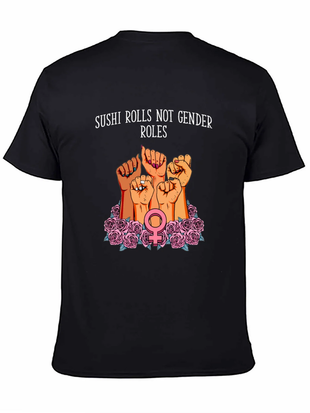 Feminist Sushi Rolls T-Shirt: Gender Equality Tee product image 4