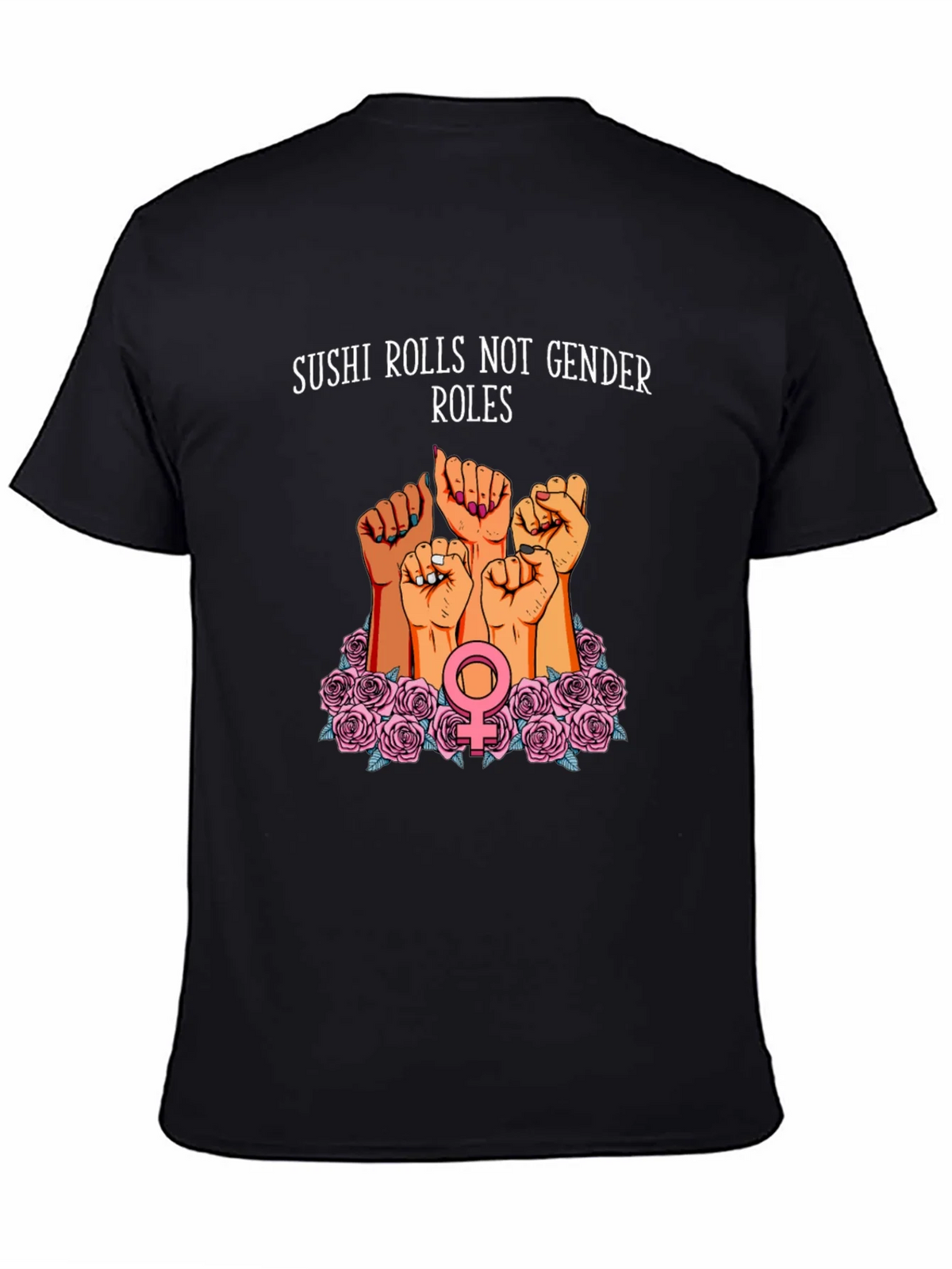 Feminist Sushi Rolls T-Shirt: Gender Equality Tee product image 4