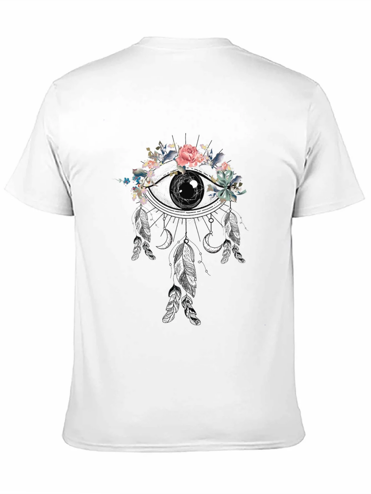 Floral Dreamcatcher Graphic Tee - Black product image 10