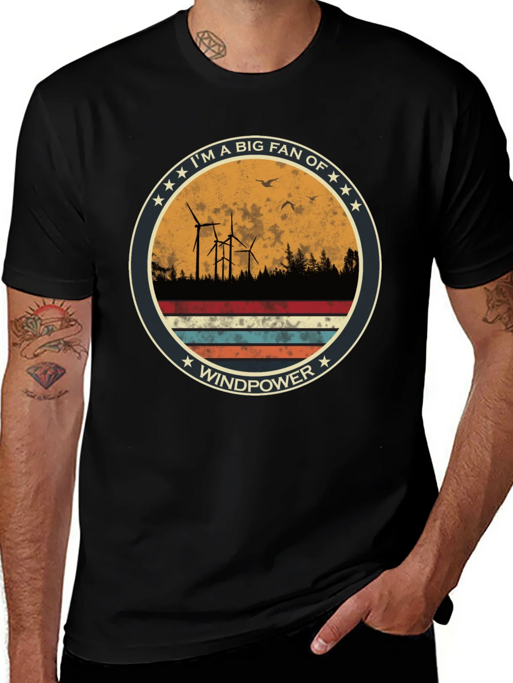 Windpower T-Shirt - Im a Big Fan Windmill Graphic Tee product image 1