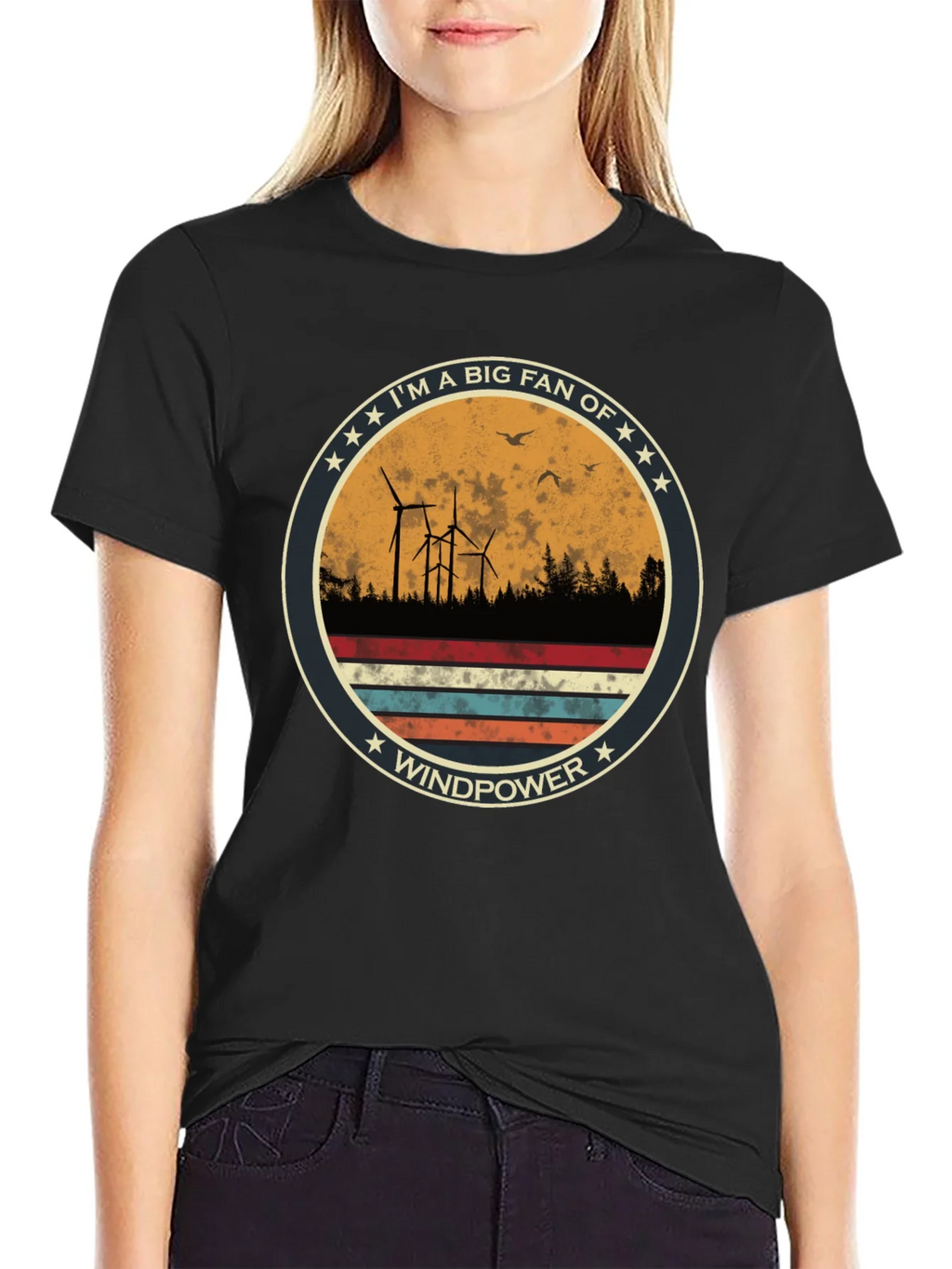 Windpower T-Shirt - Im a Big Fan Windmill Graphic Tee product image 2