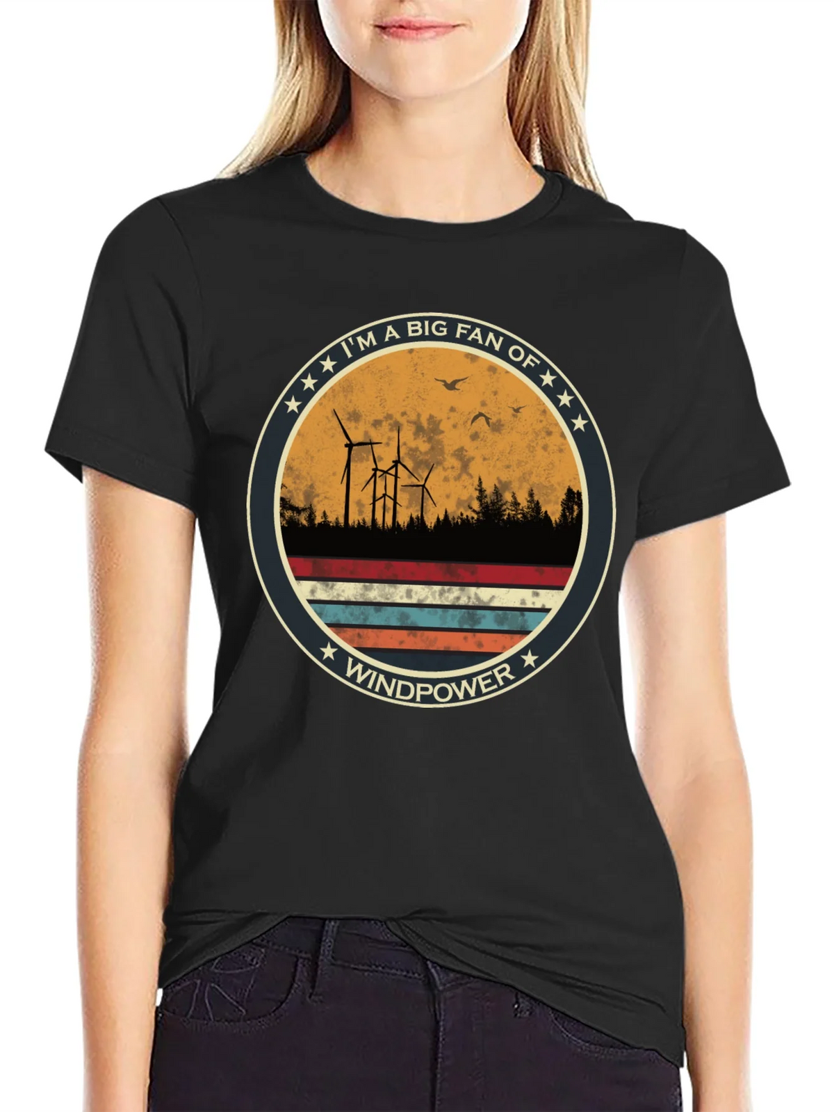 Windpower T-Shirt - Im a Big Fan Windmill Graphic Tee product image 2