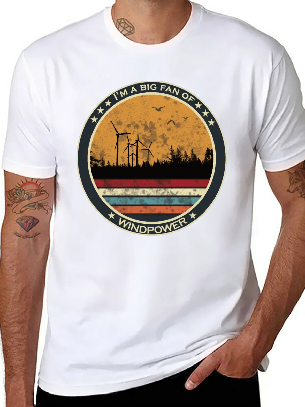 Windpower T-Shirt - Im a Big Fan Windmill Graphic Tee product image 7