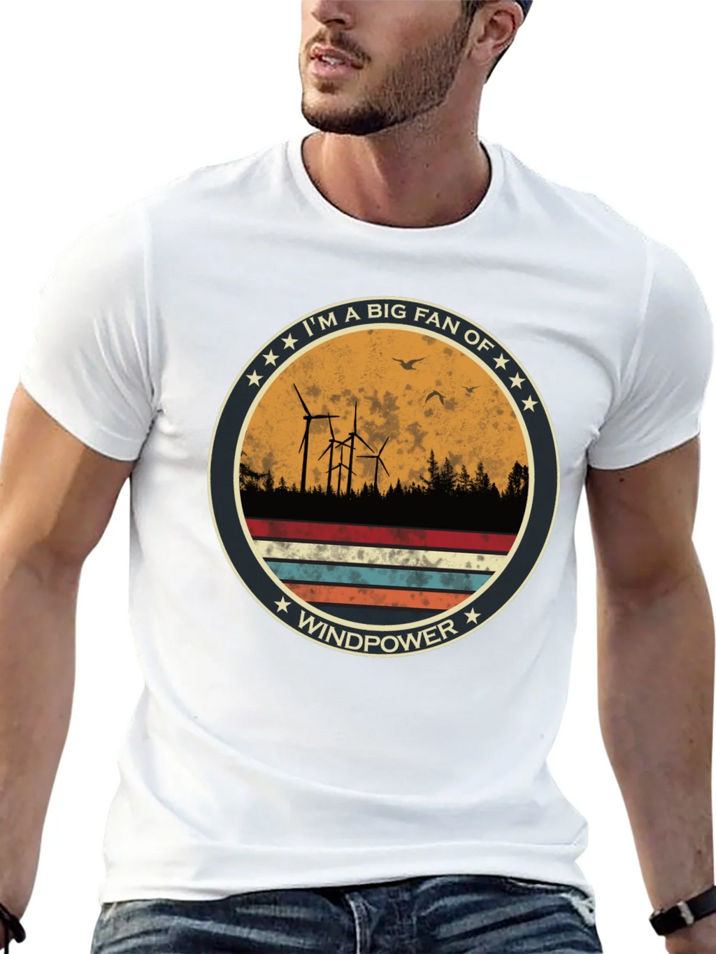 Windpower T-Shirt - Im a Big Fan Windmill Graphic Tee product image 12