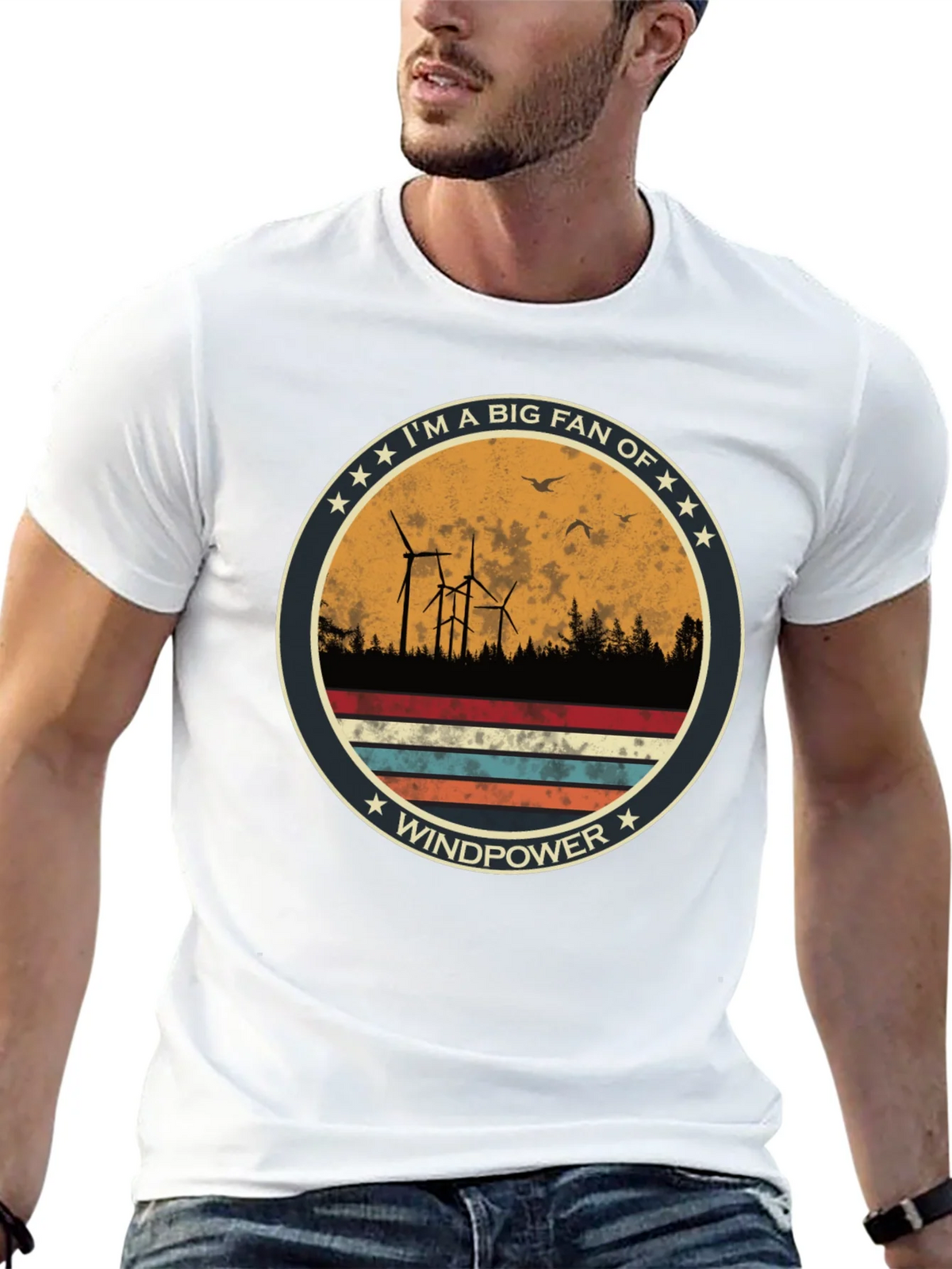 Windpower T-Shirt - Im a Big Fan Windmill Graphic Tee product image 12