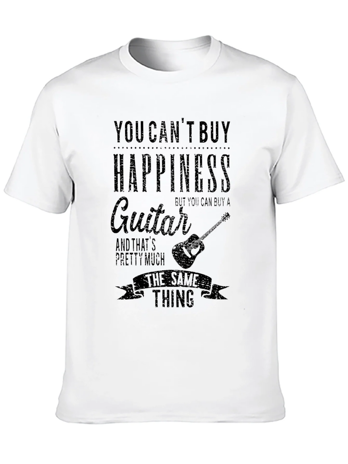 Guitar Happiness Graphic T-Shirt - Music Lover Tee product image 5