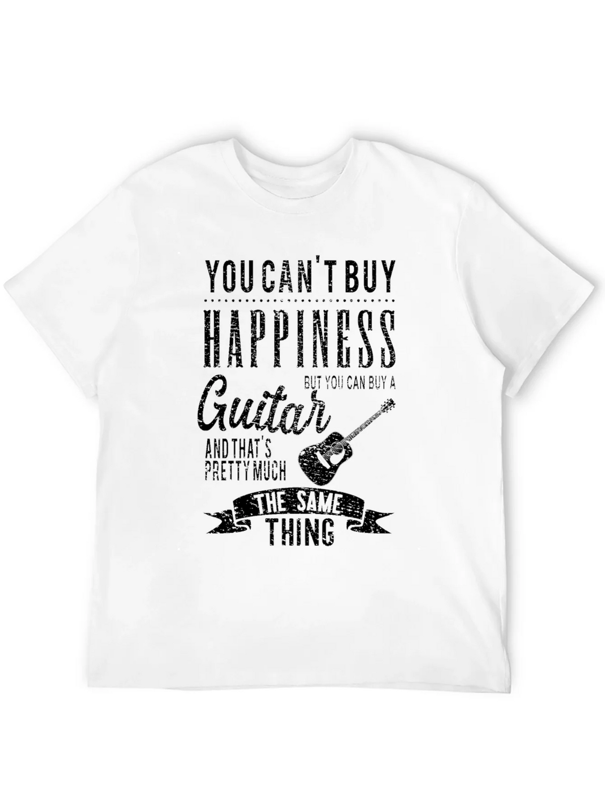Guitar Happiness Graphic T-Shirt - Music Lover Tee product image 7
