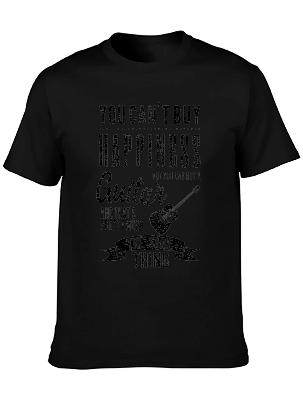 Guitar Happiness Graphic T-Shirt - Music Lover Tee product image 2