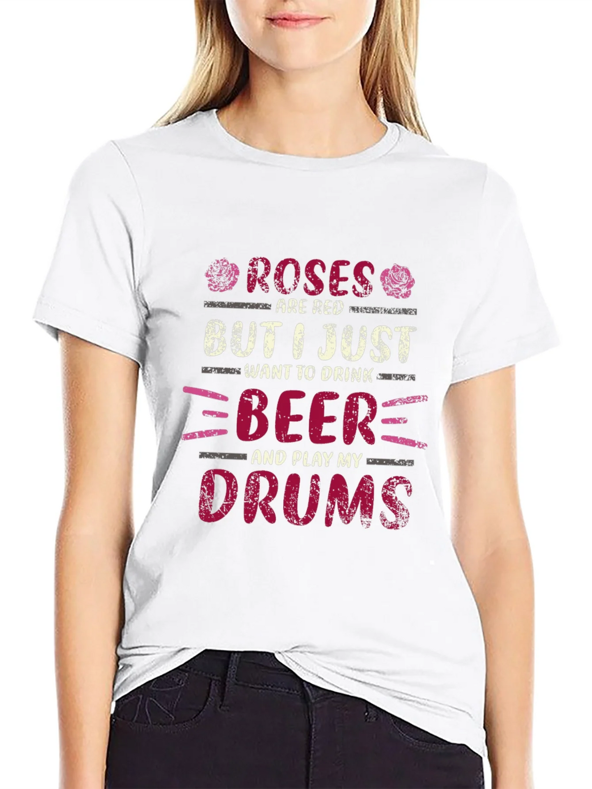 Roses are Red Beer and Drums T-Shirt product image 8