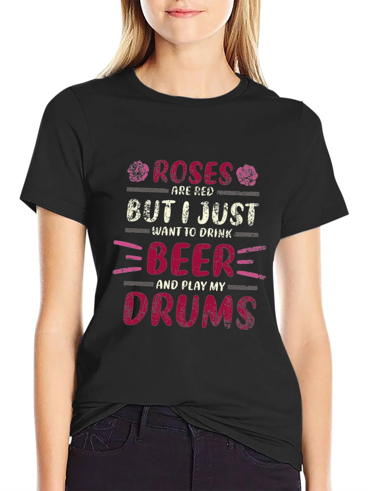 Roses are Red Beer and Drums T-Shirt product image 2