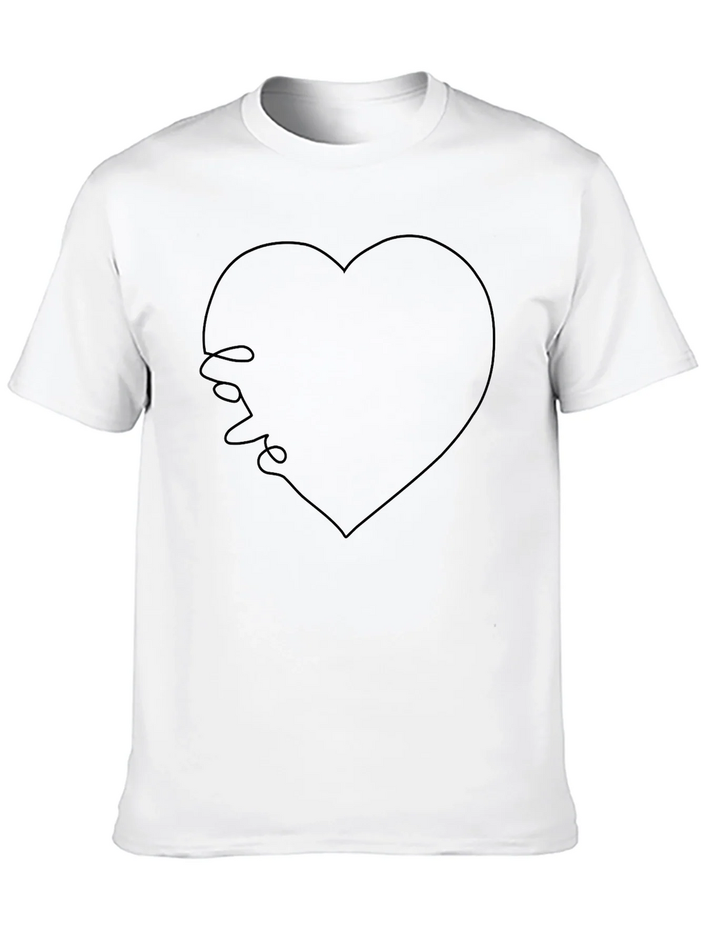 Love Heart T-Shirt - Minimalist Design product image 9
