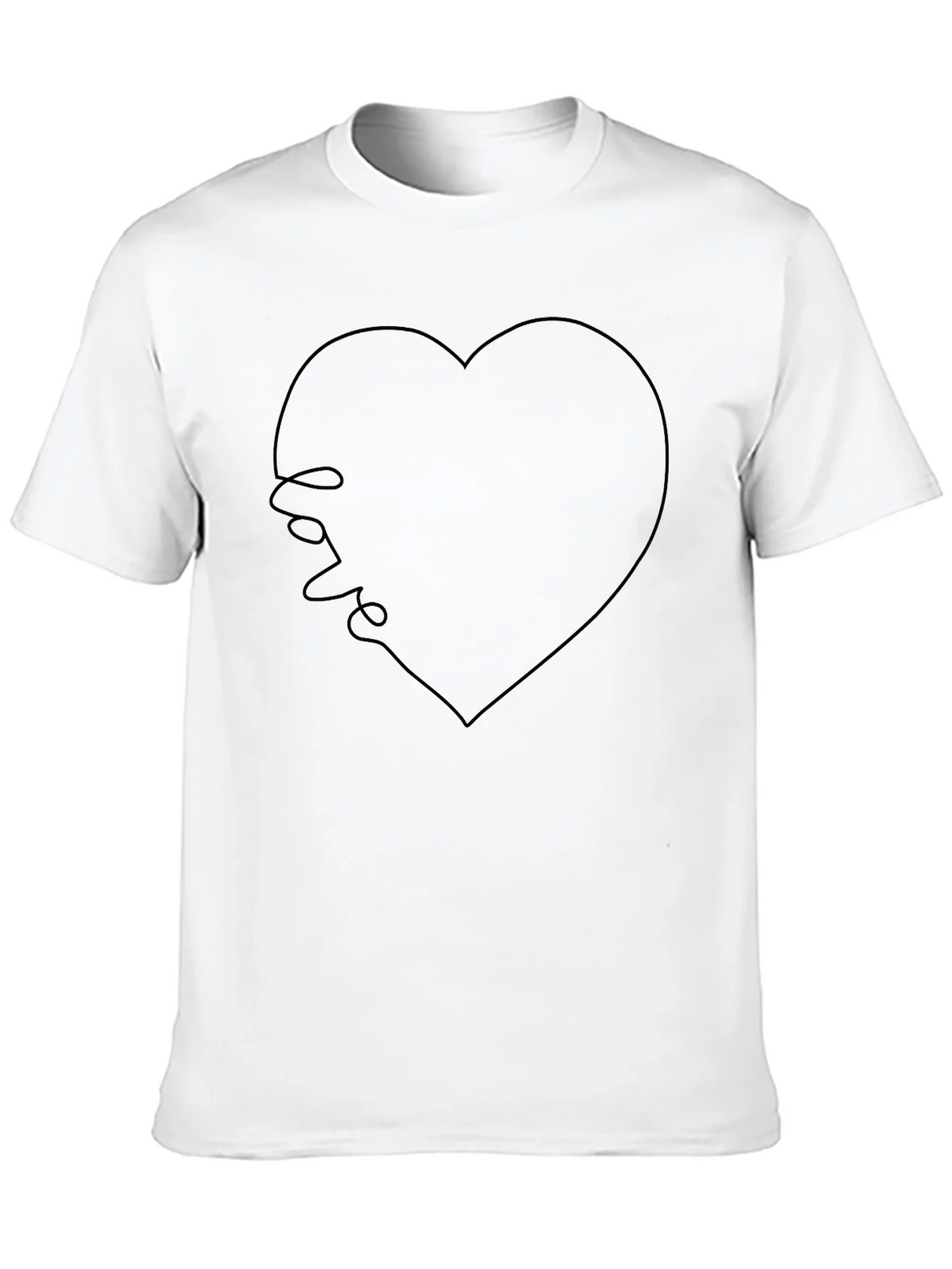 Love Heart T-Shirt - Minimalist Design product image 9