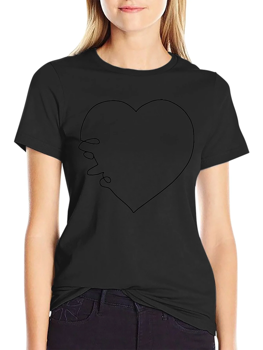 Love Heart T-Shirt - Minimalist Design product image 2