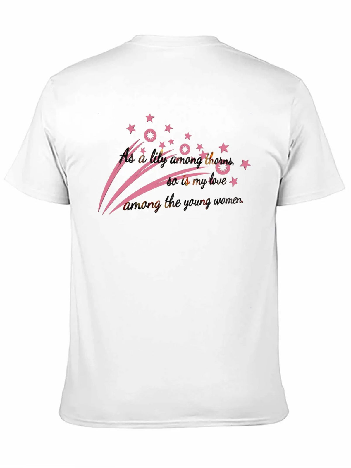 Stylish Black T-Shirt with Pink Star Design product image 9