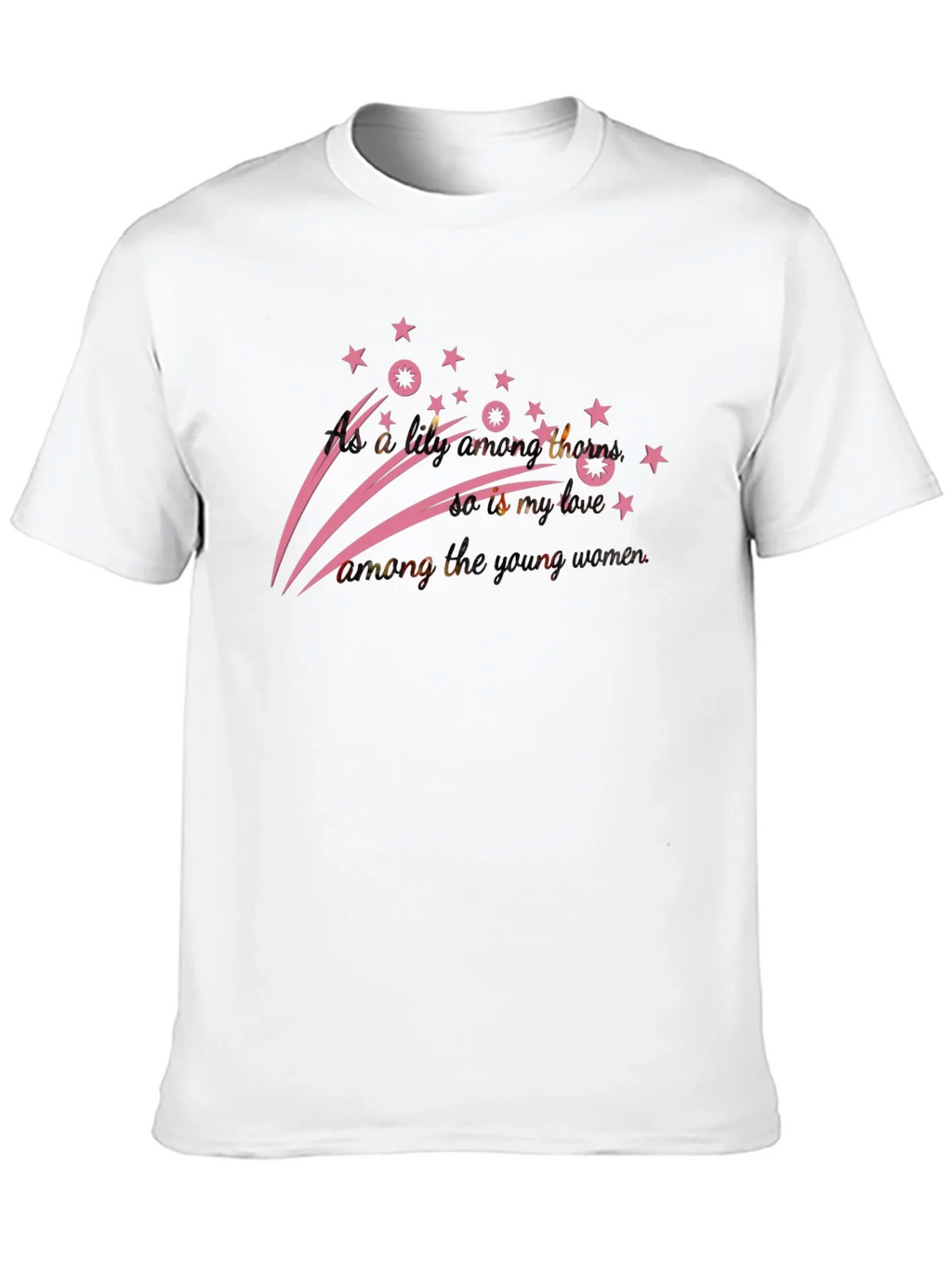 Stylish Black T-Shirt with Pink Star Design product image 8