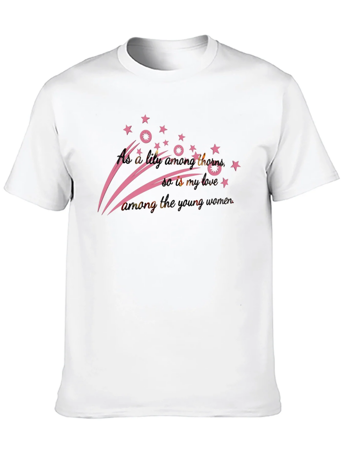Stylish Black T-Shirt with Pink Star Design product image 8