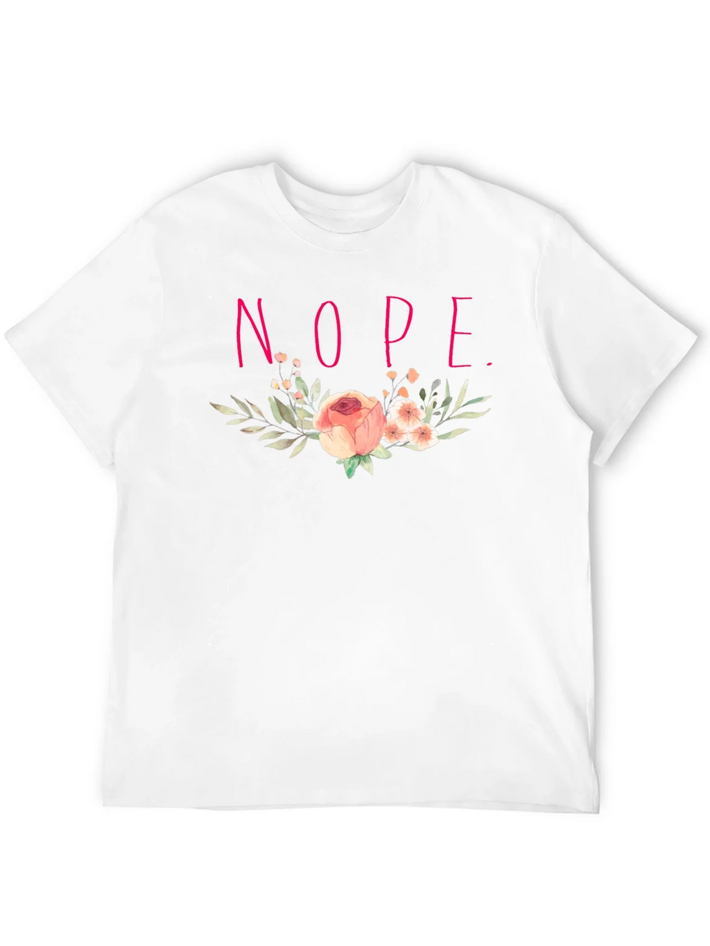 Floral Nope. Graphic Tee product image 11