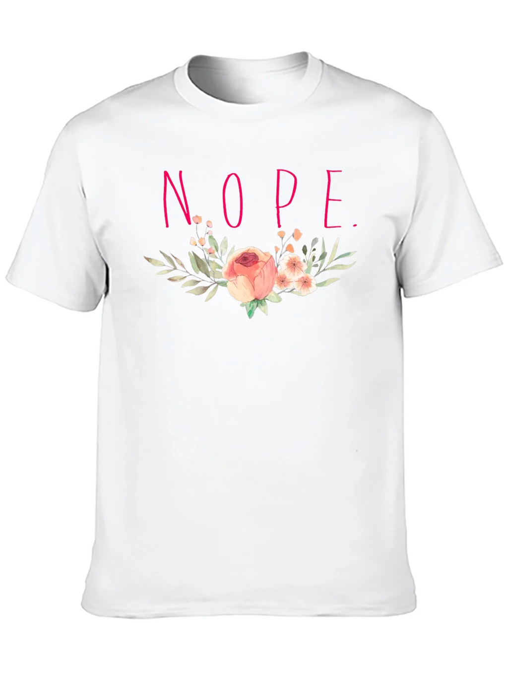 Floral Nope. Graphic Tee product image 9