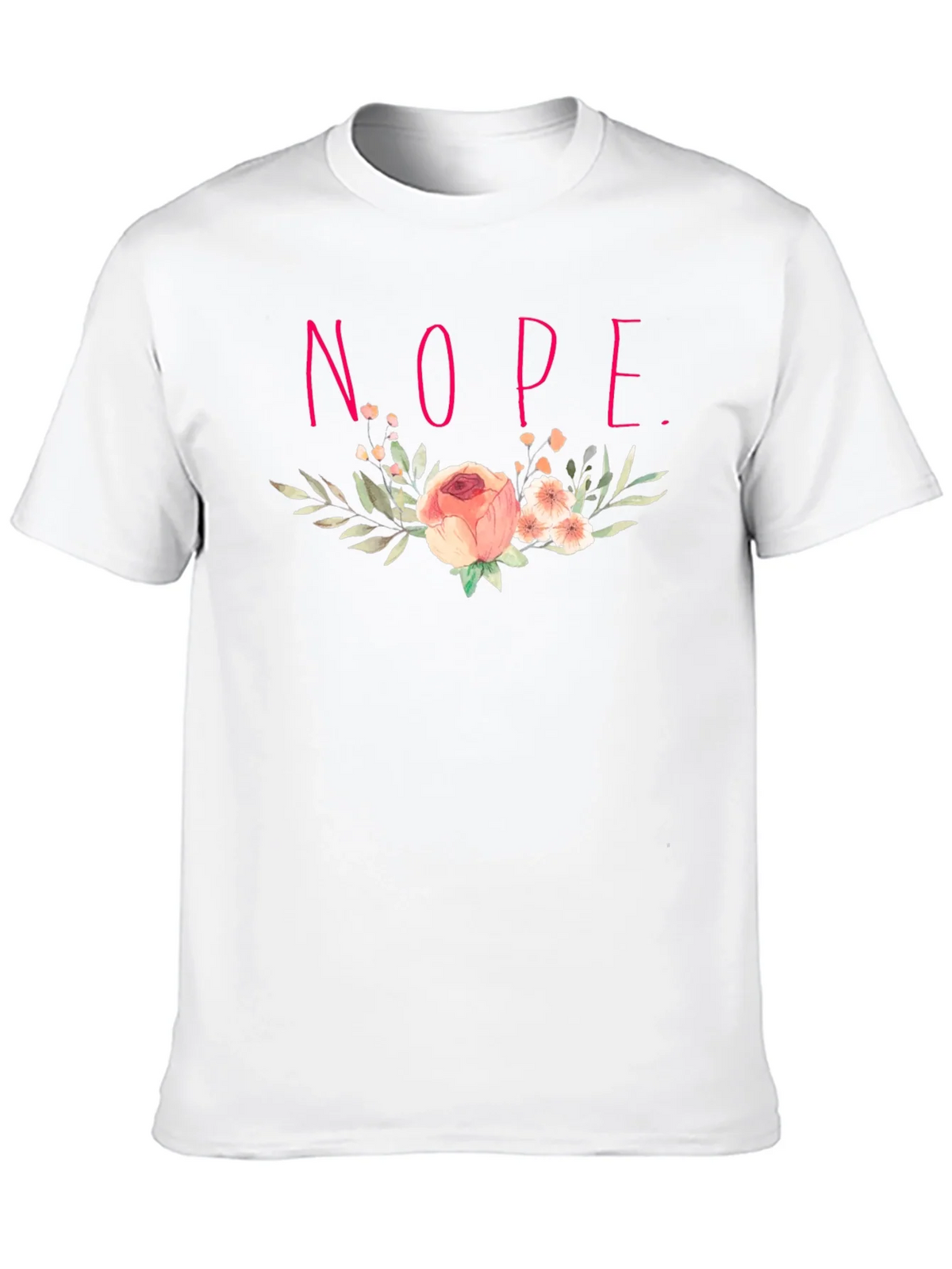 Floral Nope. Graphic Tee product image 9