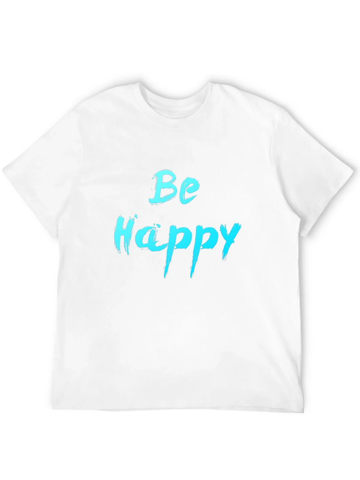 Be Happy Graphic Tee - Black Cotton Comfort product image 11
