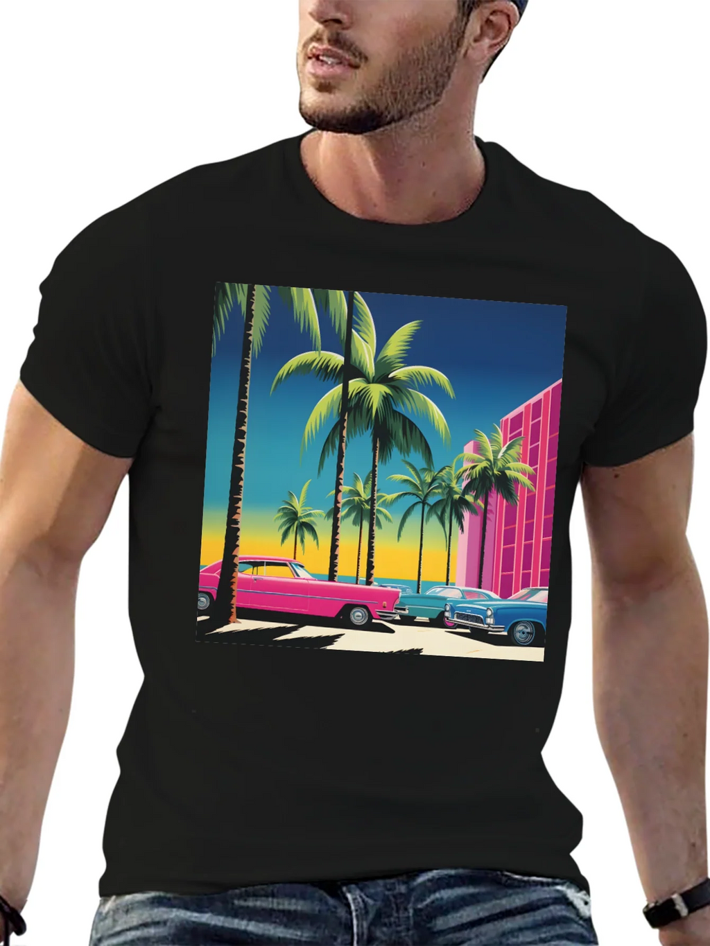 Retro Miami Vice Style T-Shirt product image 5