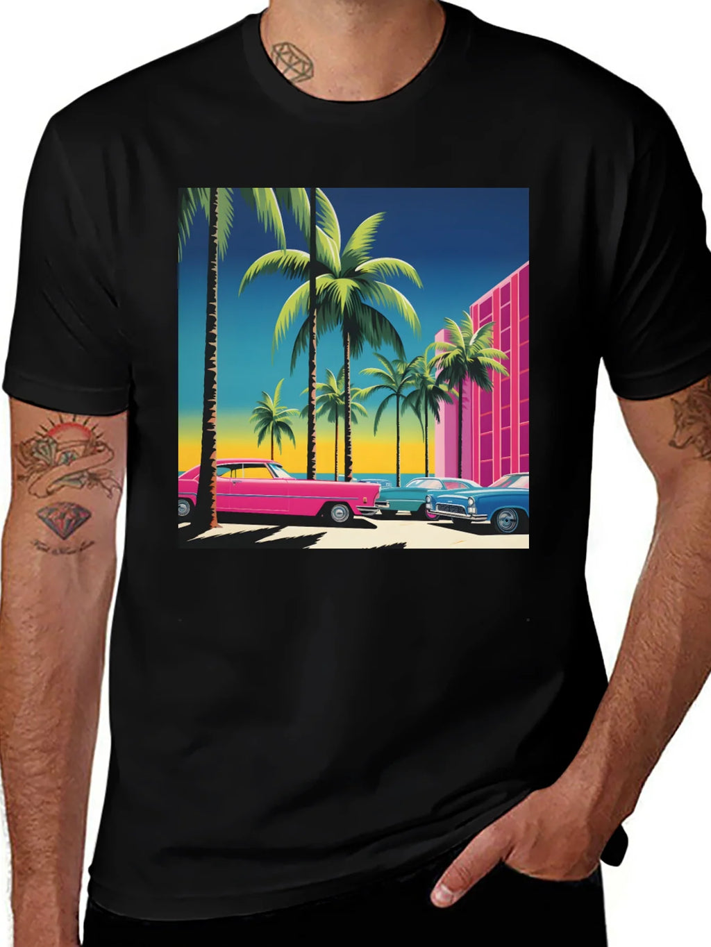 Retro Miami Vice Style T-Shirt product image 1