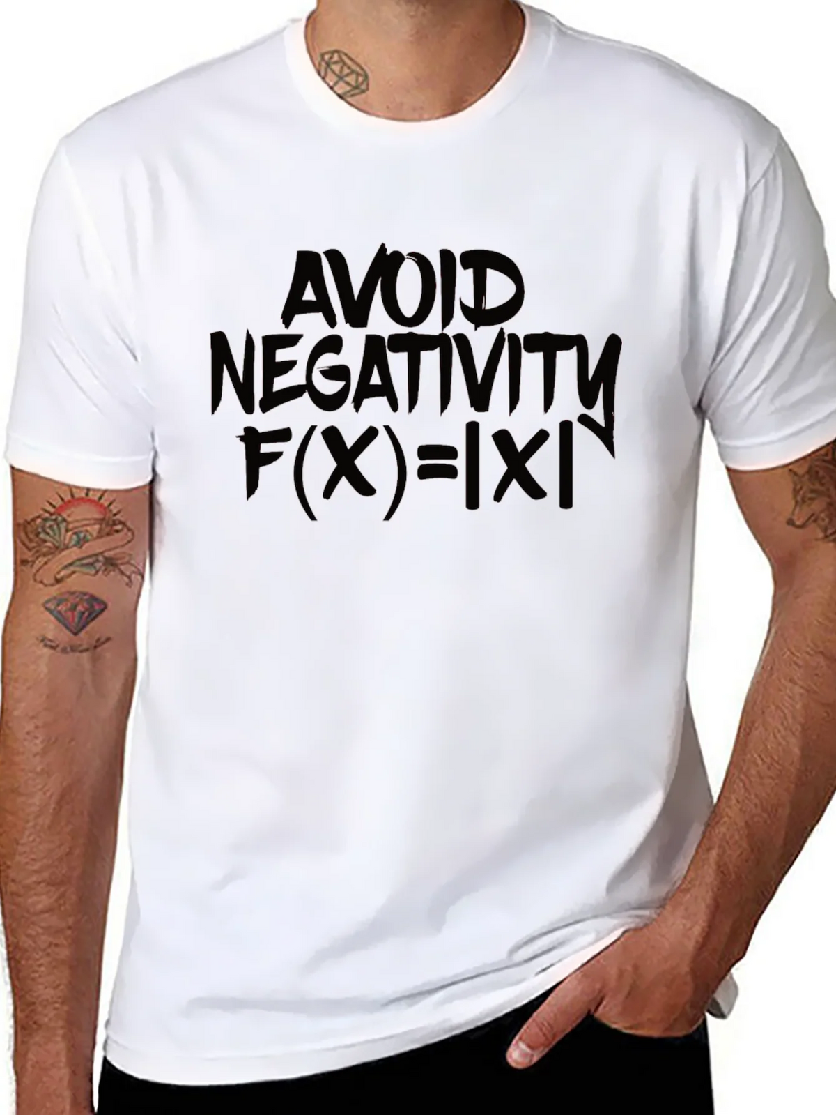 Avoid Negativity T-Shirt - Absolute Value Math Fun product image 7