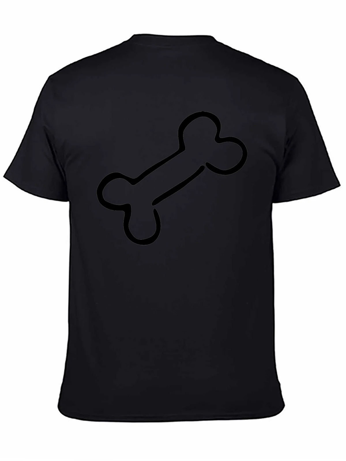 Bone Graphic Black T-Shirt - Casual Cool Style product image 4