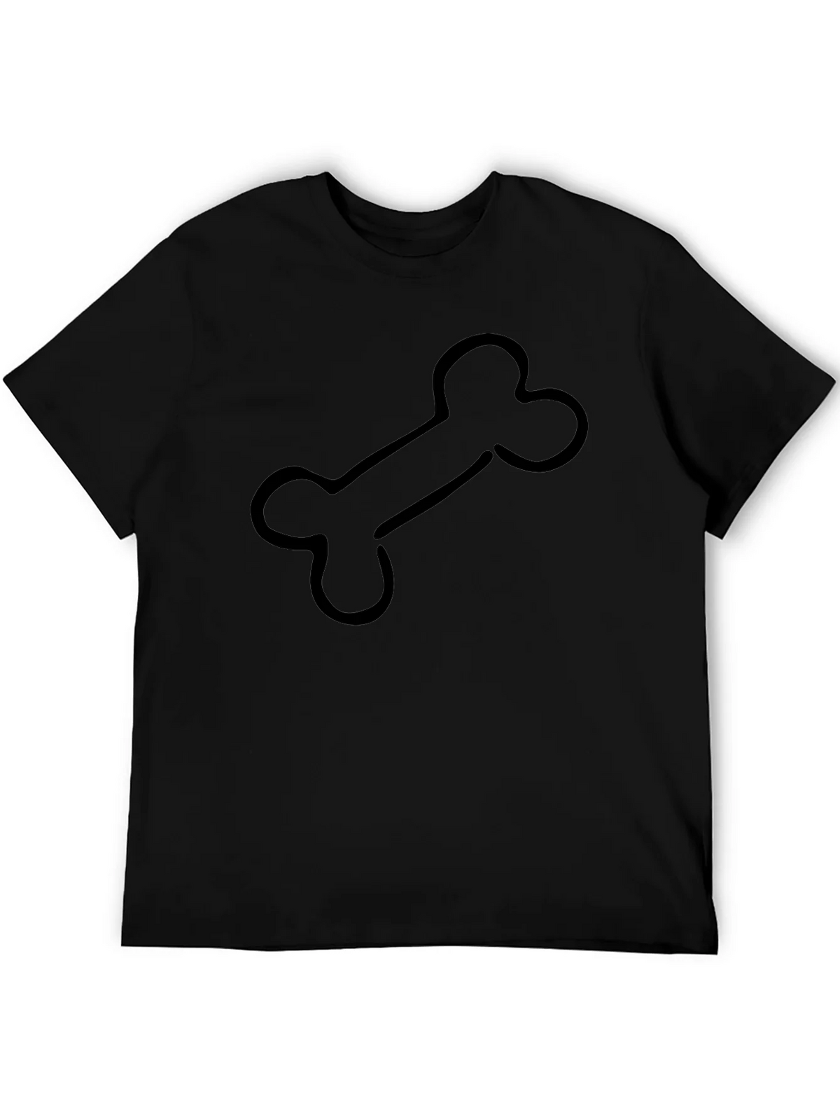 Bone Graphic Black T-Shirt - Casual Cool Style product image 5