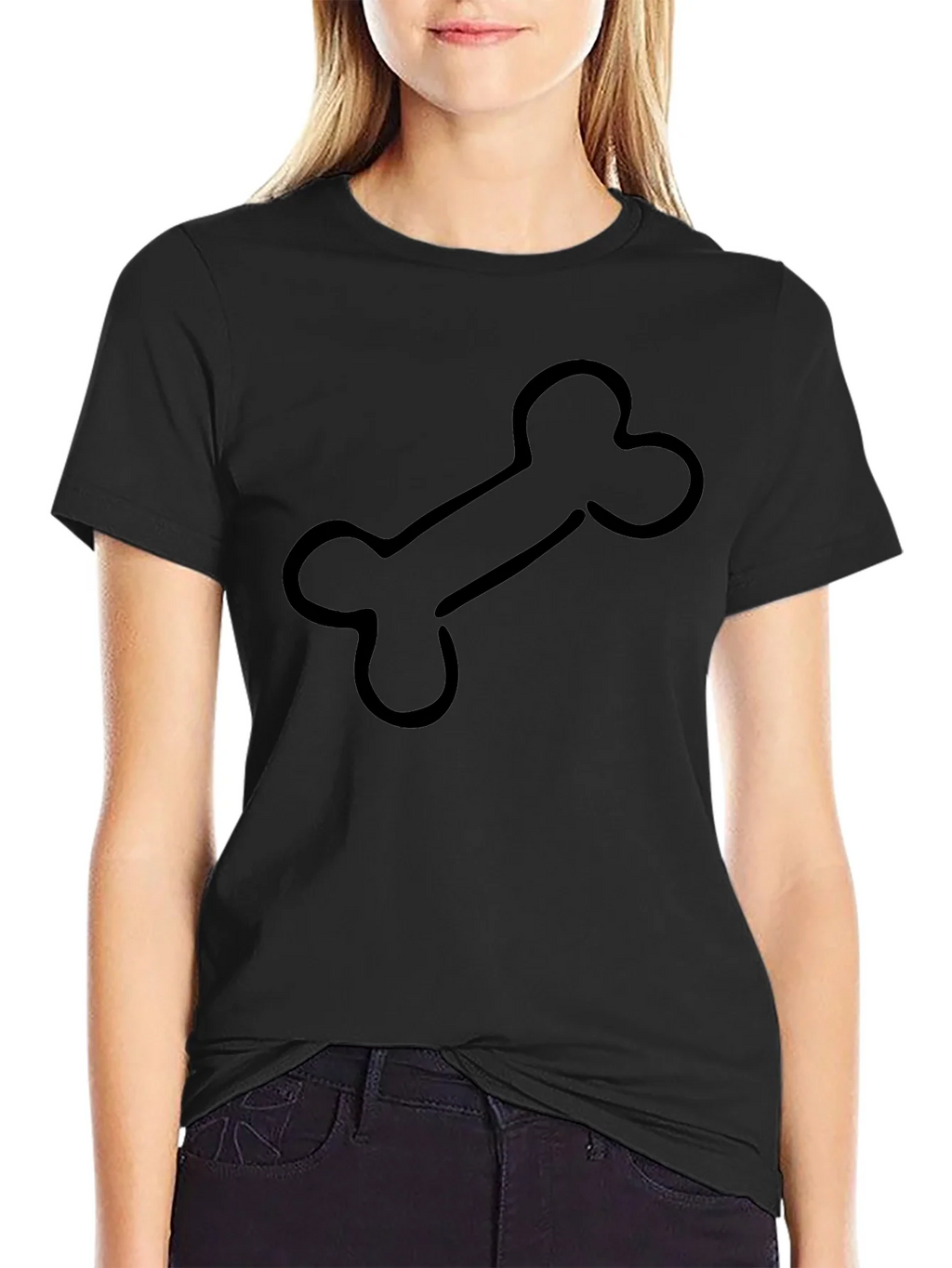 Bone Graphic Black T-Shirt - Casual Cool Style product image 2