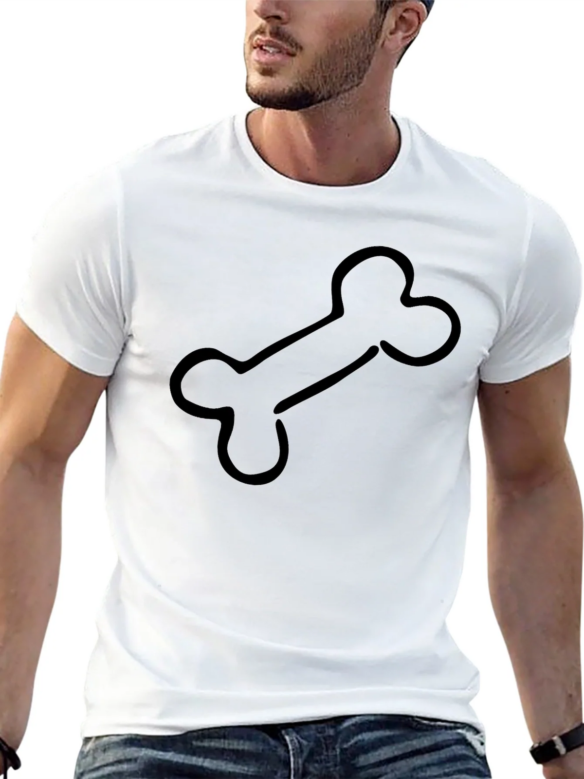 Bone Graphic Black T-Shirt - Casual Cool Style product image 12