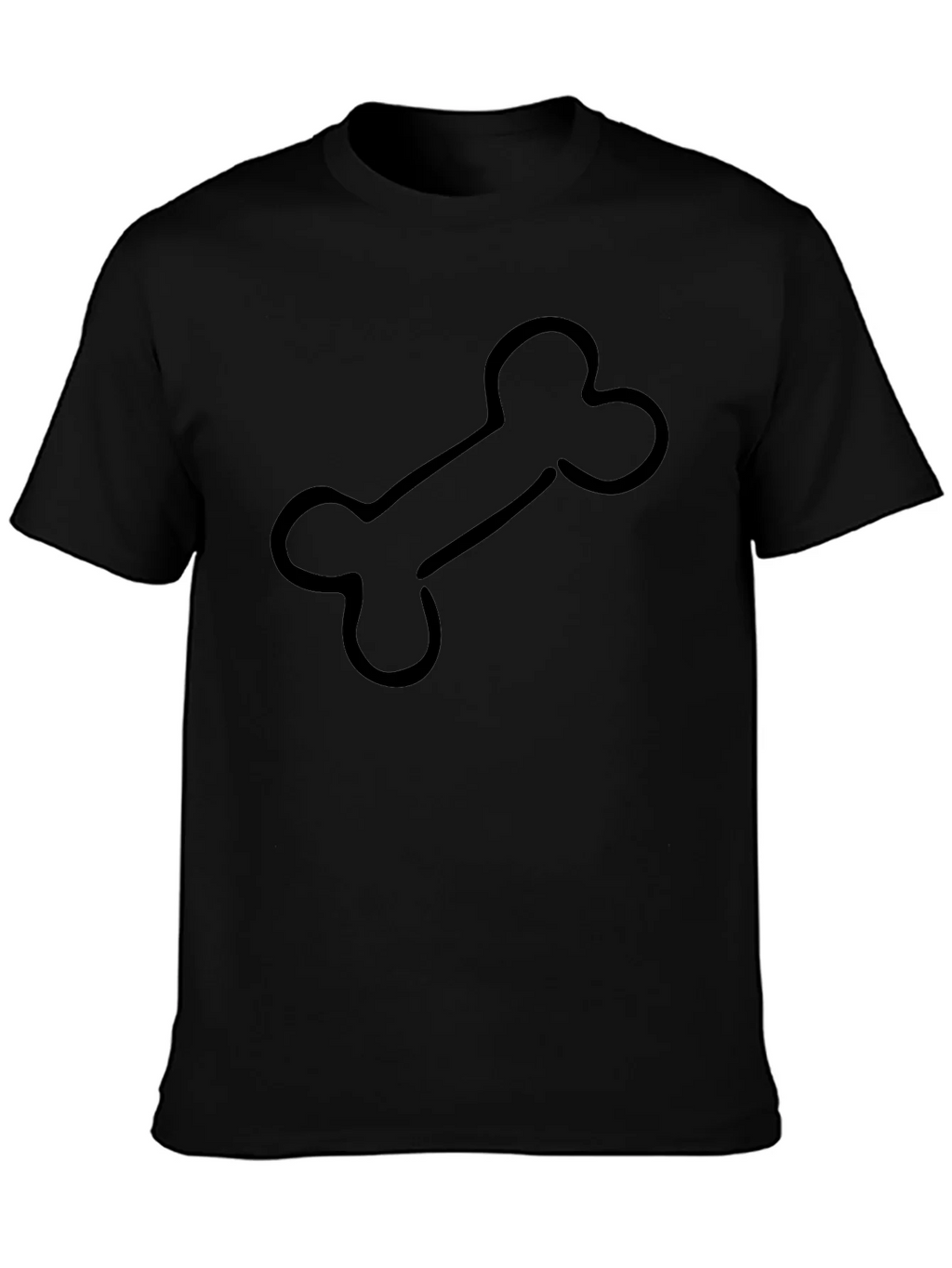 Bone Graphic Black T-Shirt - Casual Cool Style product image 3