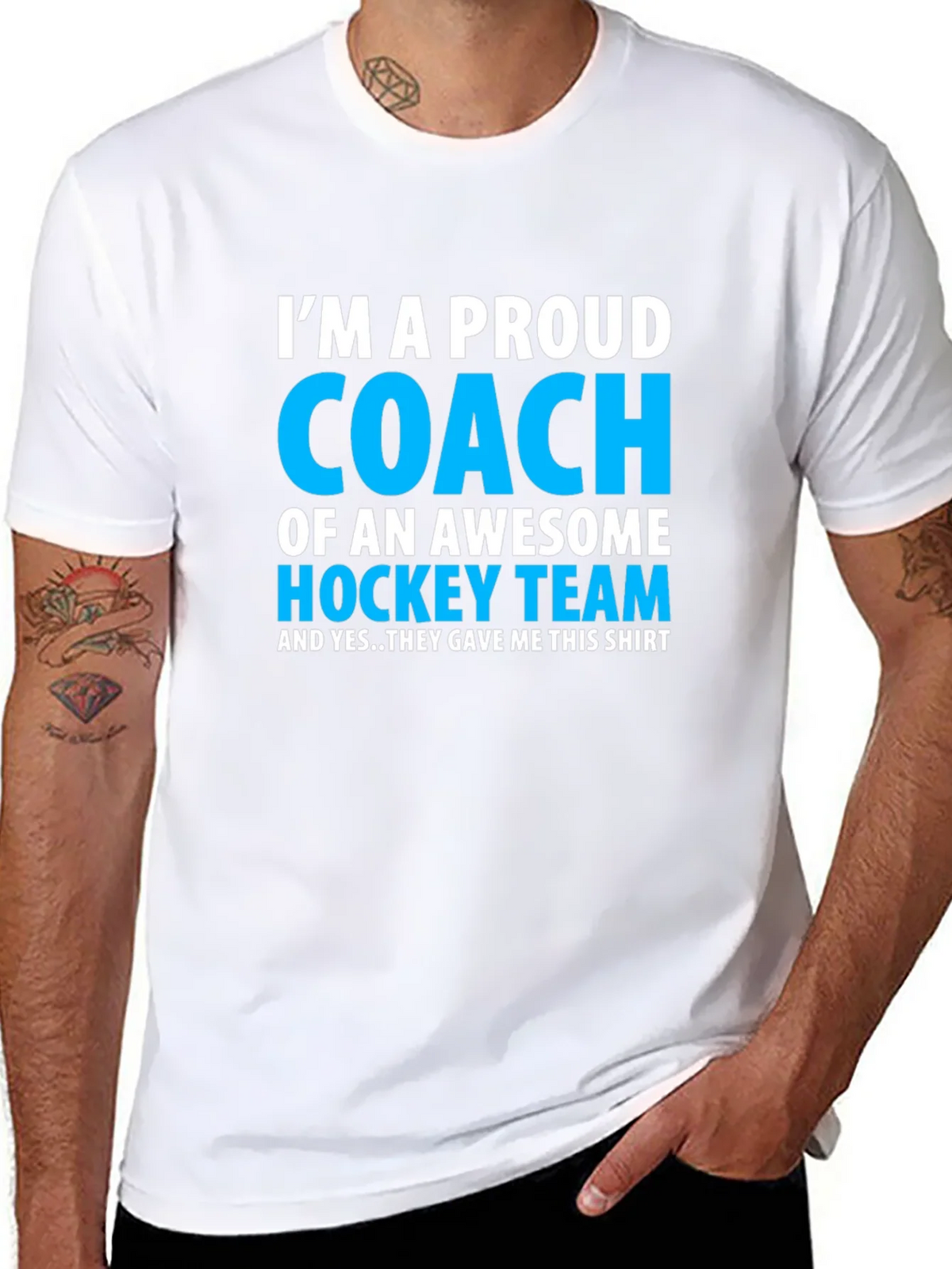 Proud Hockey Coach T-Shirt - Awesome Team Gift product image 6
