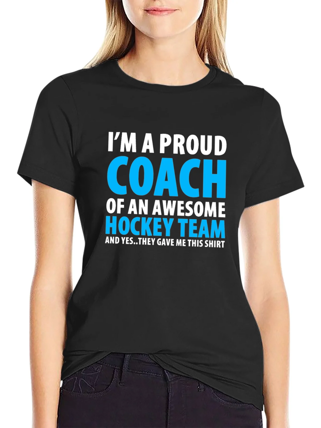 Proud Hockey Coach T-Shirt - Awesome Team Gift product image 1