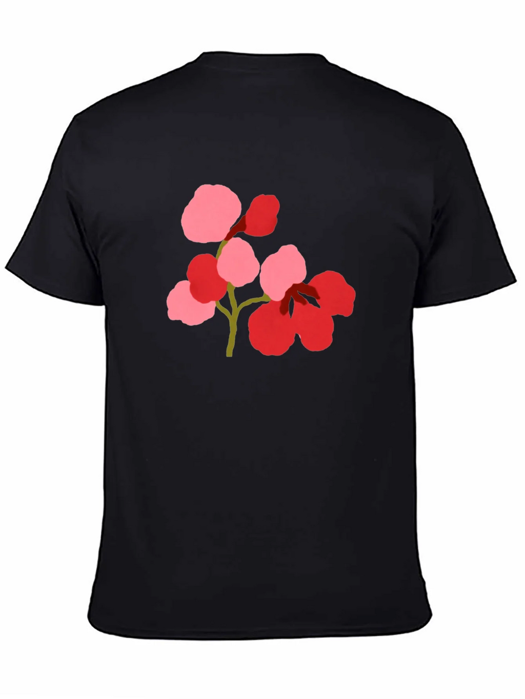Floral Print Black Tee product image 4