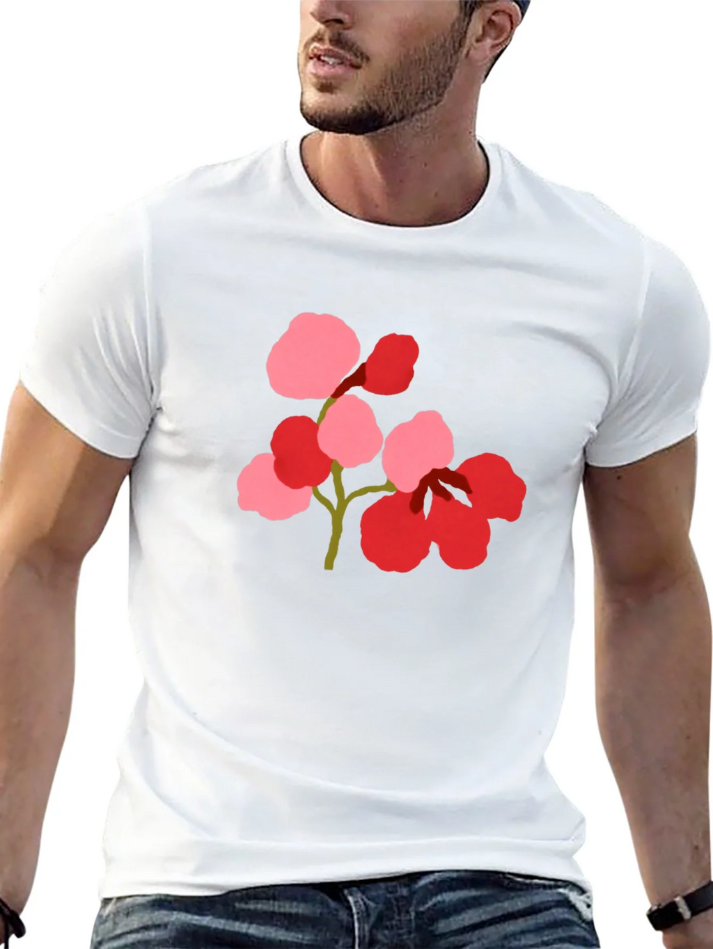 Floral Print Black Tee product image 12