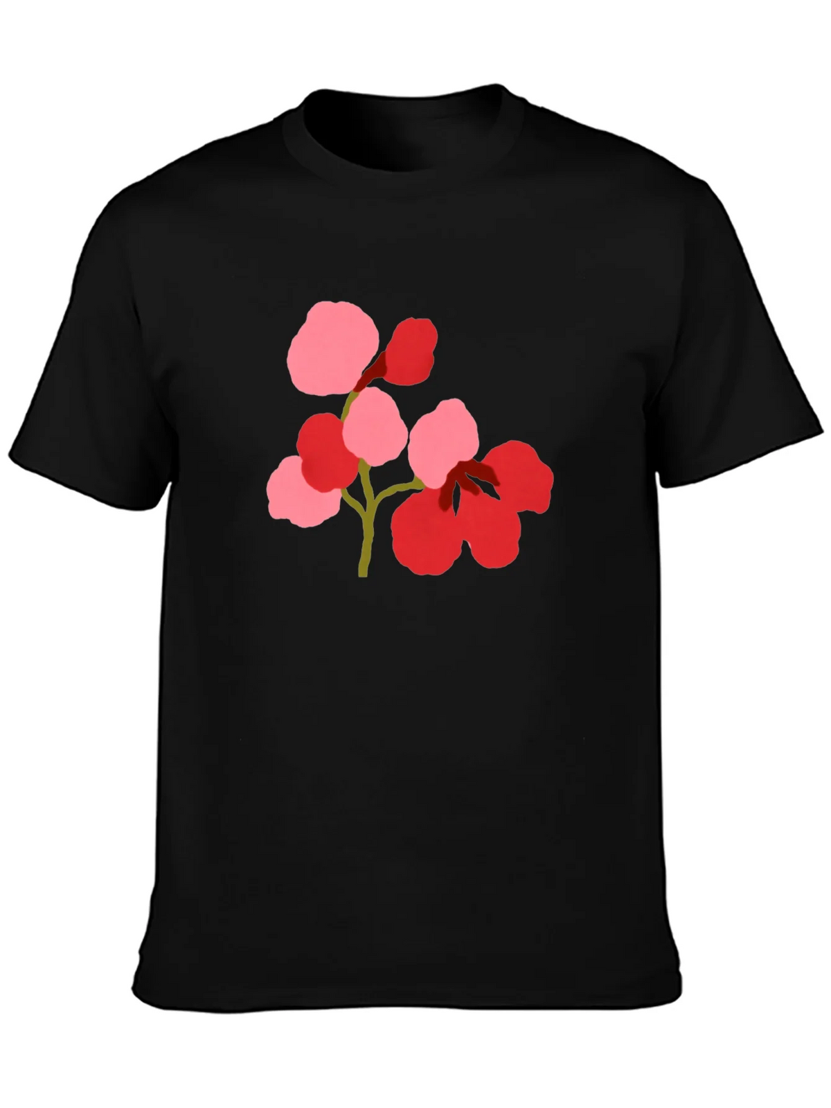 Floral Print Black Tee product image 3