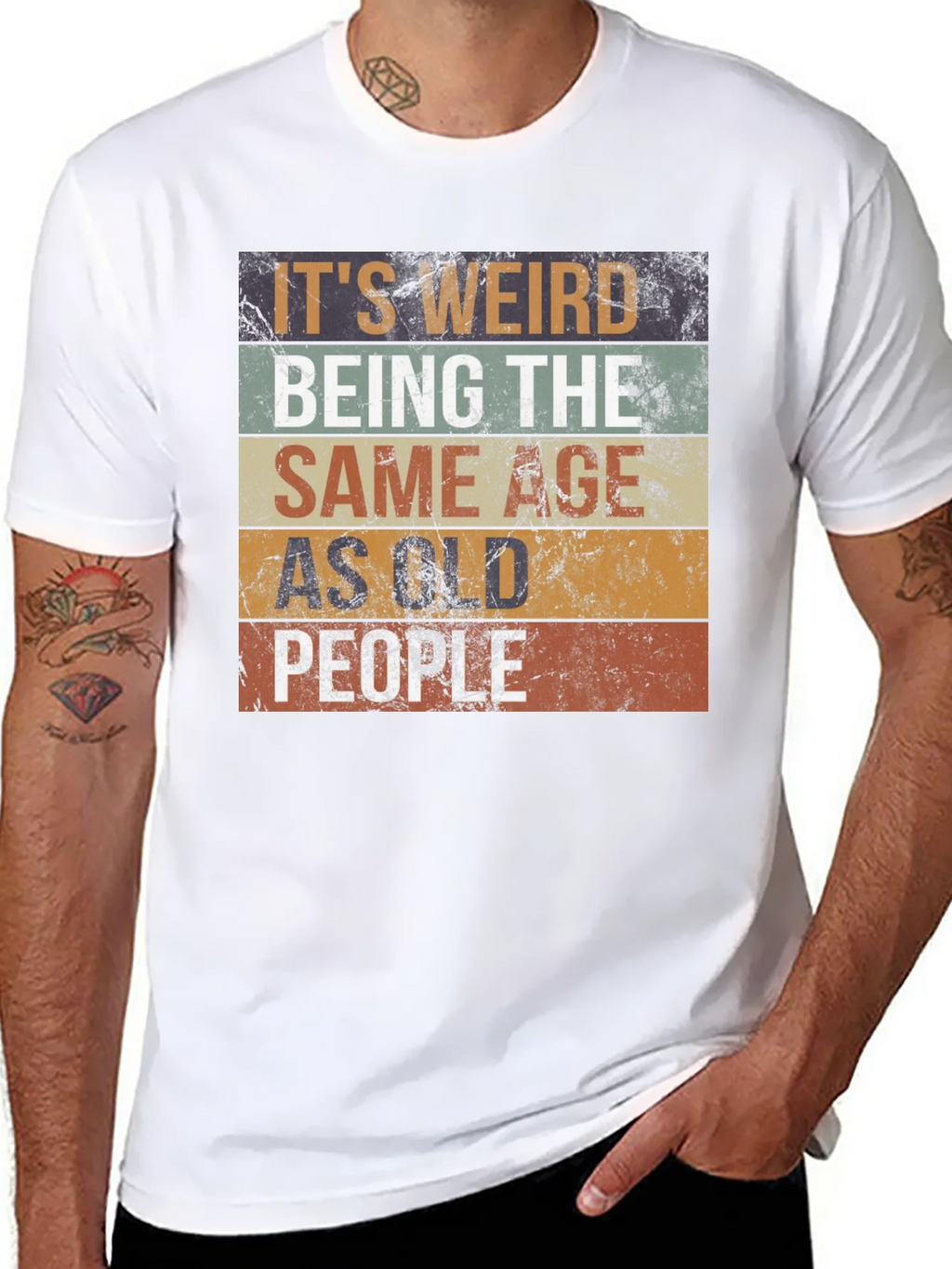 Funny Same Age as Old People Graphic T-Shirt product image 7