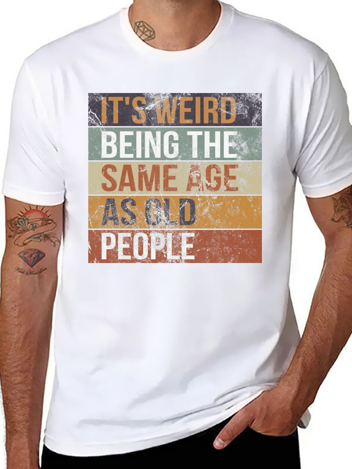 Funny Same Age as Old People Graphic T-Shirt product image 7