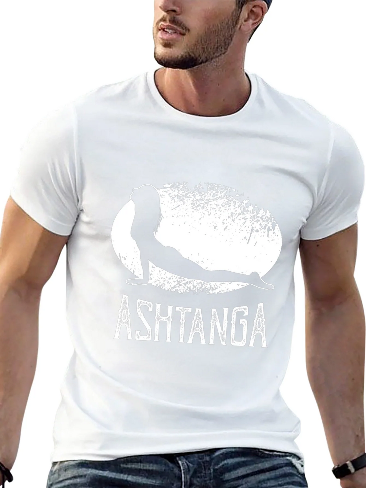 Ashtanga Yoga T-Shirt - Black Graphic Tee product image 11