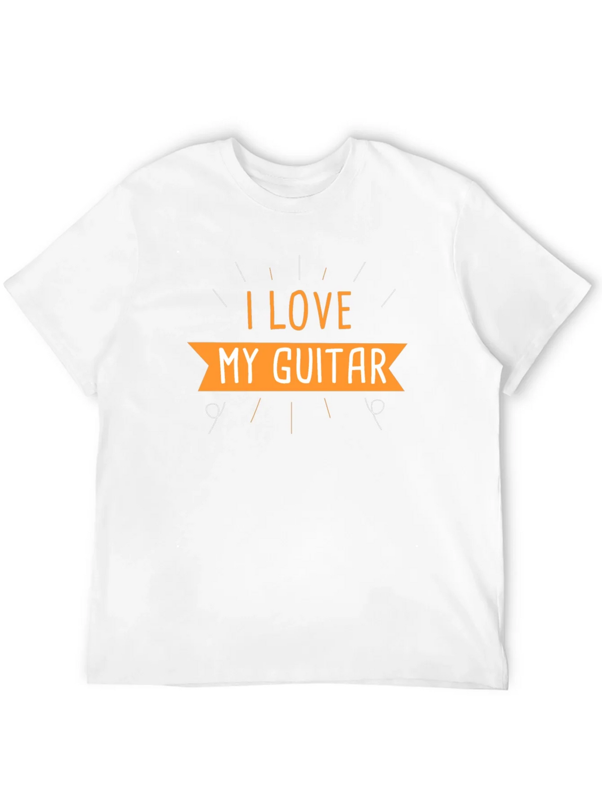 I Love My Guitar Black T-Shirt product image 10