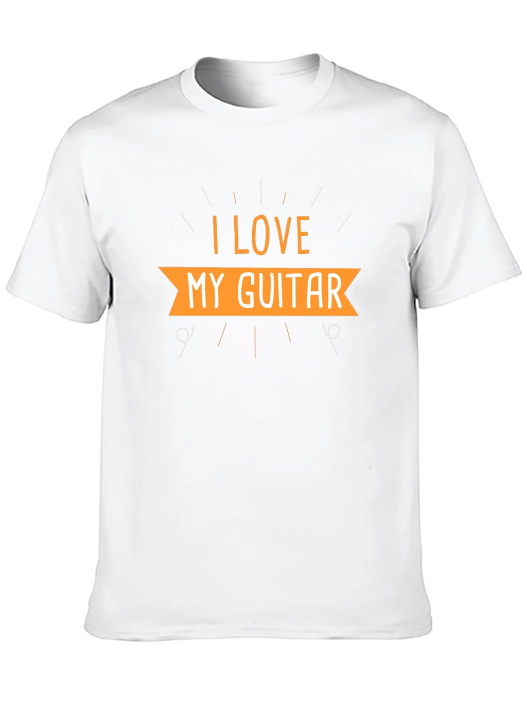I Love My Guitar Black T-Shirt product image 8