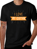 I Love My Guitar Black T-Shirt product image 1