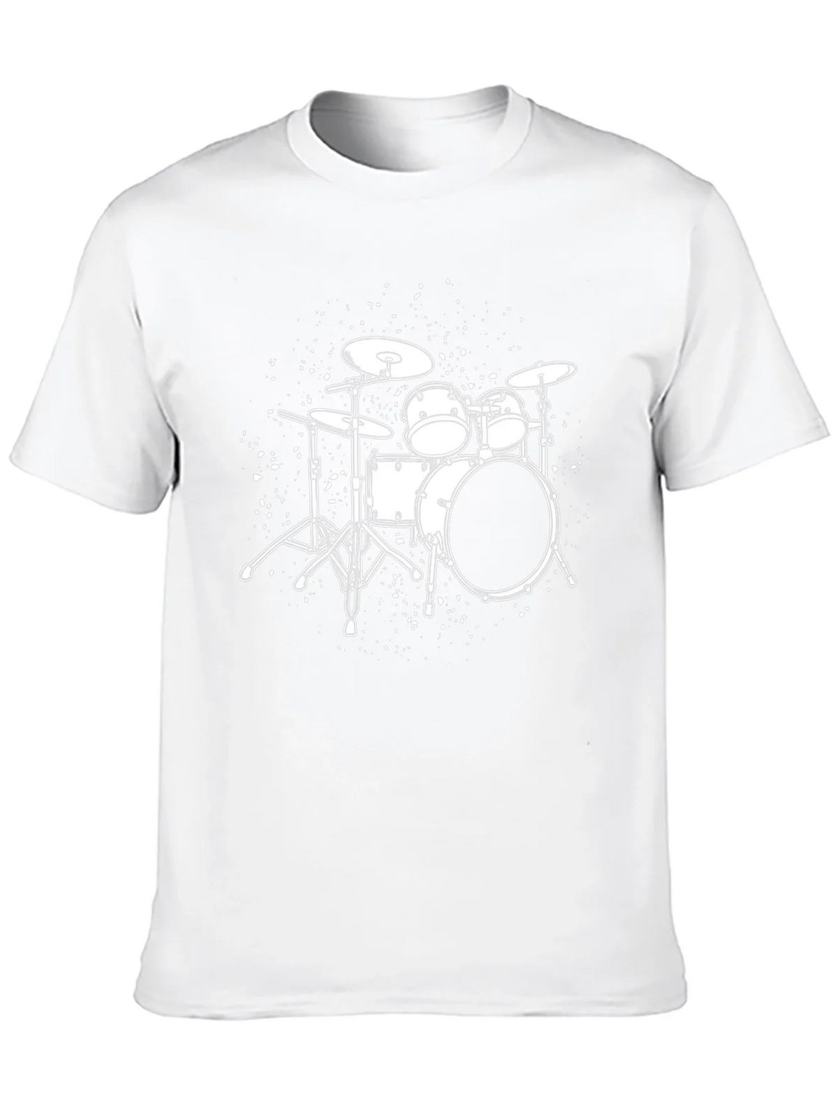 Drum Set T-Shirt - Black Graphic Tee for Music Lovers product image 9