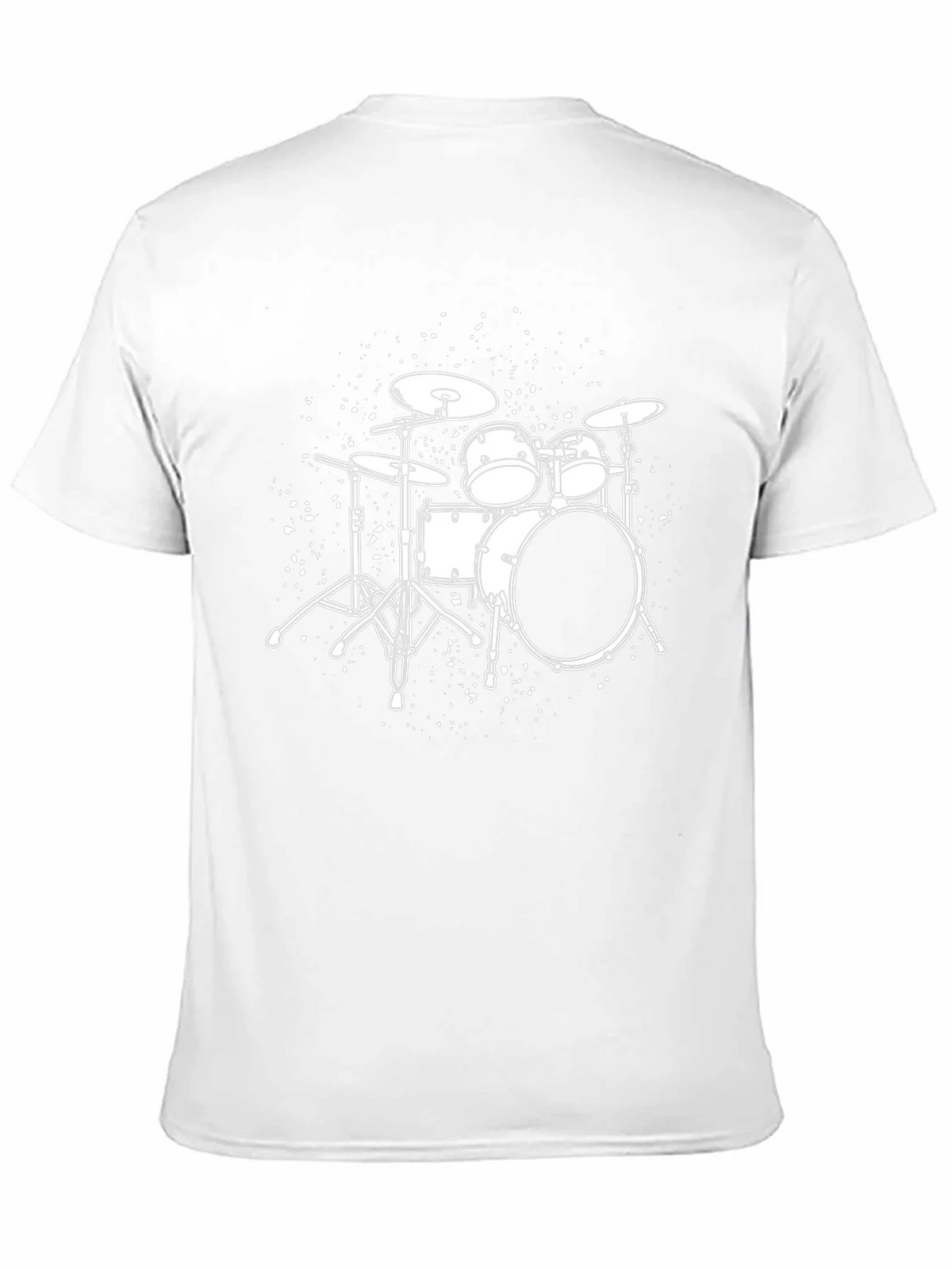 Drum Set T-Shirt - Black Graphic Tee for Music Lovers product image 10
