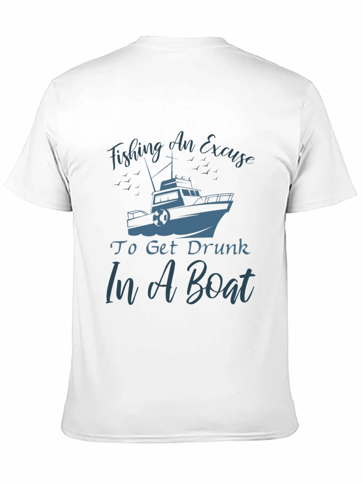 Fishing Boat Graphic Tee - Get Drunk In A product image 10