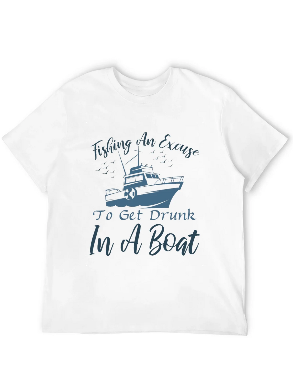 Fishing Boat Graphic Tee - Get Drunk In A product image 11