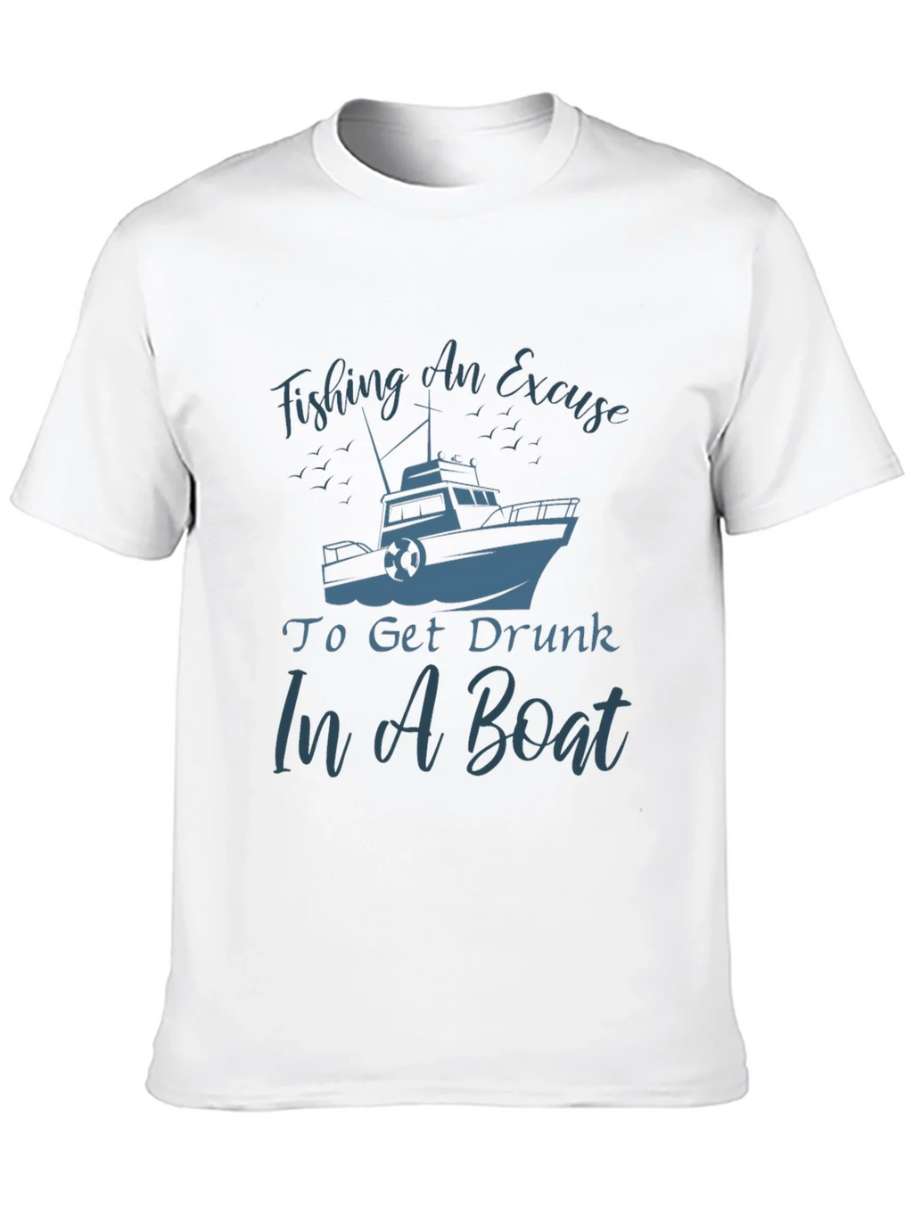 Fishing Boat Graphic Tee - Get Drunk In A product image 9