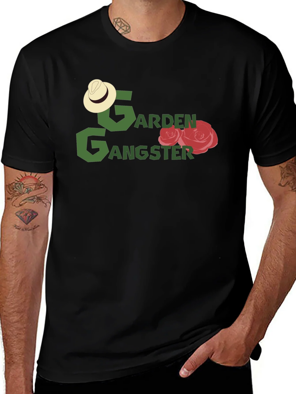 Garden Gangster Black T-Shirt product image 1