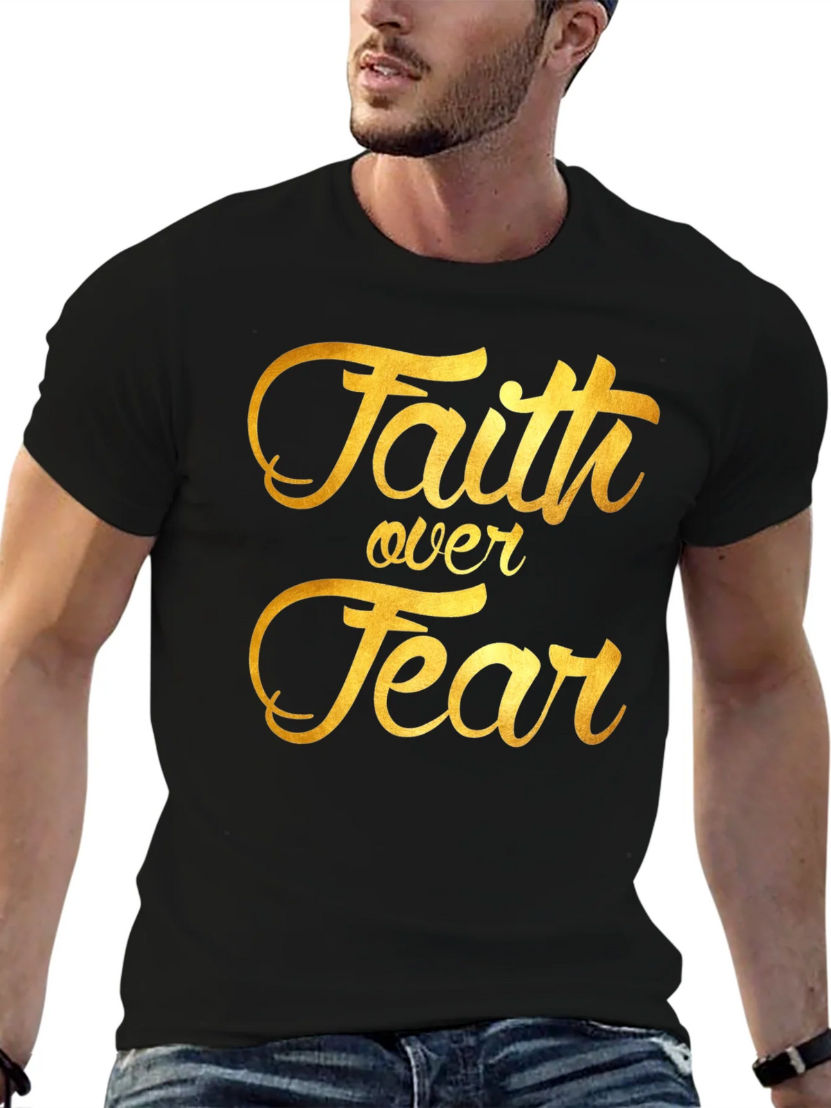 Faith Over Fear Graphic Tee - Inspiring Christian T-Shirt product image 6